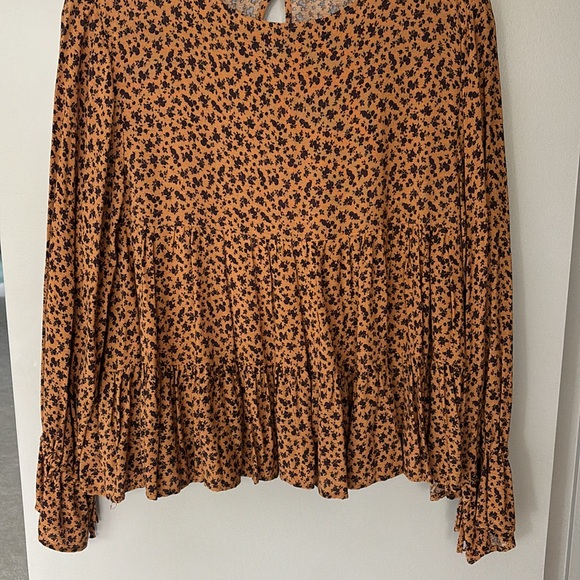 Zara Bohemian Floral Shirt, Size S. - Picture 2 of 7